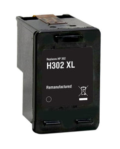 Remanufactured H302XL, High Capacity Black Ink Cartridge, For HP 302XL, F6U67AE