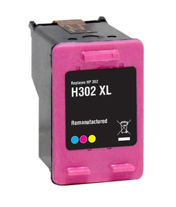 Compatible High Capacity Tri-Colour Ink Cartridge, Replacement Replaces For HP 302XL, F6U68AE