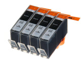 4 Compatible Black Ink Cartridges, Replaces For HP 364XL, CN684EE, NON-OEM