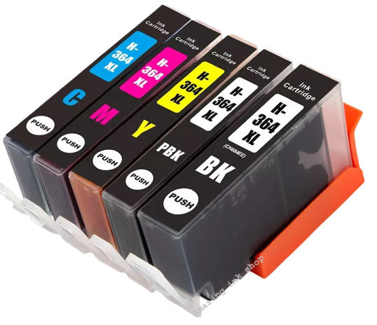 5 Compatible Multipack Ink Cartridges, For HP 364XL, CB 322, N9J74, NON-OEM