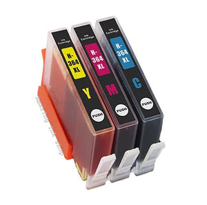 3 Compatible Ink Cartridges Replaces For HP 364XL, CB323 CB324 CB325 NON-OEM