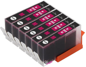 6 Compatible Magenta Ink Cartridges, Replaces For HP 364XL, CB324EE, NON-OEM