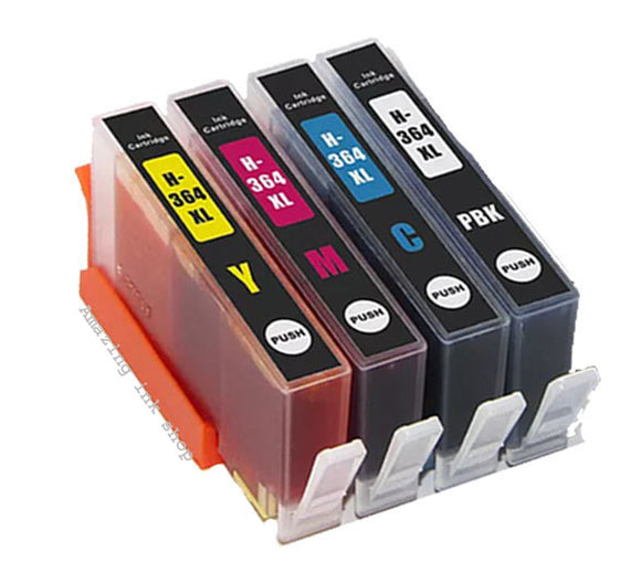 4 Compatible Multipack Ink Cartridges Replaces For HP 364XL, N9J74AE NON-OEM