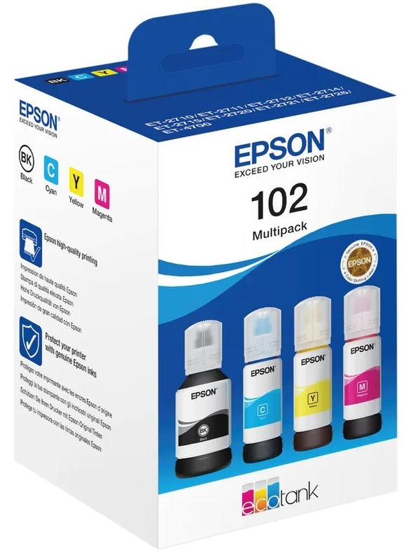 Epson 102, EcoTank Multipack ink Bottle T03R1, T03R2, T03R3, T03R4, T03R6