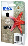 Genuine Epson 603, Starfish Black ink Cartridge, T03U1, C13T03U14010