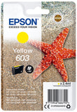 Genuine Epson 603, Starfish Yellow Ink Cartridge, T03U4, C13T03U44010