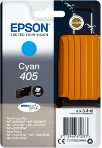 Genuine Epson 405, Suitcase Cyan Ink Cartridge, T05G2, C13T05G24010