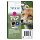Genuine Epson T1283, Fox Magenta Ink Cartridge, (Vacuum Sealed)