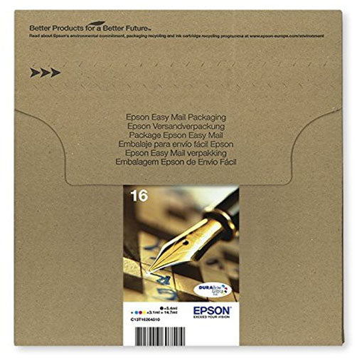 Genuine Epson 16, Pen Multipack Ink Cartridges, T162645, C13T16264511