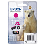Genuine Epson 26XL, Polar Bear Magenta Ink Cartridge, T2633, C13T26334012