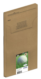 Genuine Epson 34, Golf Ball 4 Colour Multipack Ink Cartridges, T3466, C13T34664510