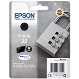 Genuine Epson 35, Padlock Black Ink Cartridge, T3581, (Vacuum Sealed)