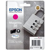Genuine Epson 35, Padlock Magenta Ink Cartridge, T3583, C13T35834010