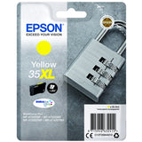 Genuine Epson 35XL Padlock Yellow Ink Cartridge C13T35944010