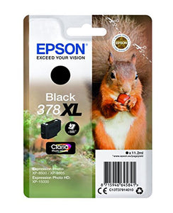Genuine Epson 378XL, Squirrel Black Ink Cartridge, T378, C13T37914010