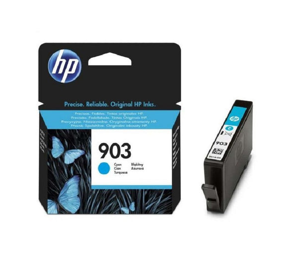 Genuine HP 903 Standard Capacity Cyan Ink Cartridge, T6L87, T6L87AE