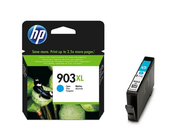 Genuine HP 903XL High Capacity Cyan Ink Cartridge, T6M03, T6M03AE