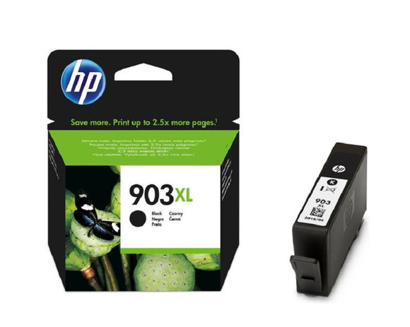 Genuine HP 903XL Black High Capacity Ink Cartridge, T6M15, T6M15AE