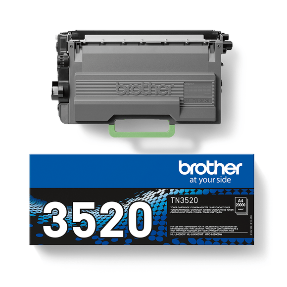 Genuine Brother TN3520, Ultra High Capacity Black Toner Cartridge, TN-3520