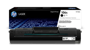 Genuine HP 106A Black Laser Toner Cartridge, W1106, W1106A